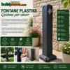 Qeshme Fontane Plastike per Kopsht dhe Oborr – Tanker High  240 × 240 × 900 mm