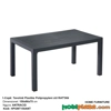 Tavoline nga Polipropyleni Rattan Style 150 x 90 cm – Ngjyre Antracit e Erret (Vetem Tavolina) Tavoline nga Polipropyleni Rattan Style 150 x 90 cm – Ngjyre Antracit e Erret (Vetem Tavolina)