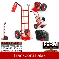 KARROCË DORE TRANSPORTUESE  MAX. KAPACITETI 225 KG - KILOGRAM