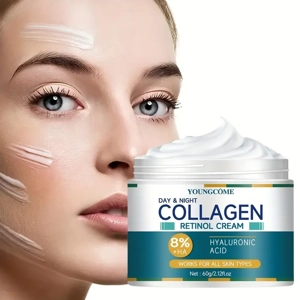Retinol Collagen Firming Cream, With Hyaluronic Acid, Day & Night Firming Moisturizer, With Mild Ing