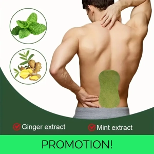 30pcs Self-Stickers Herbal Back Patches for Lumbar Support, Green Bone Spine Relief, Suitable for A