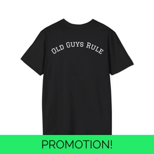 Funny Old Guys Rule T-Shirt, Men's Vintage Graphic Tee, El..
