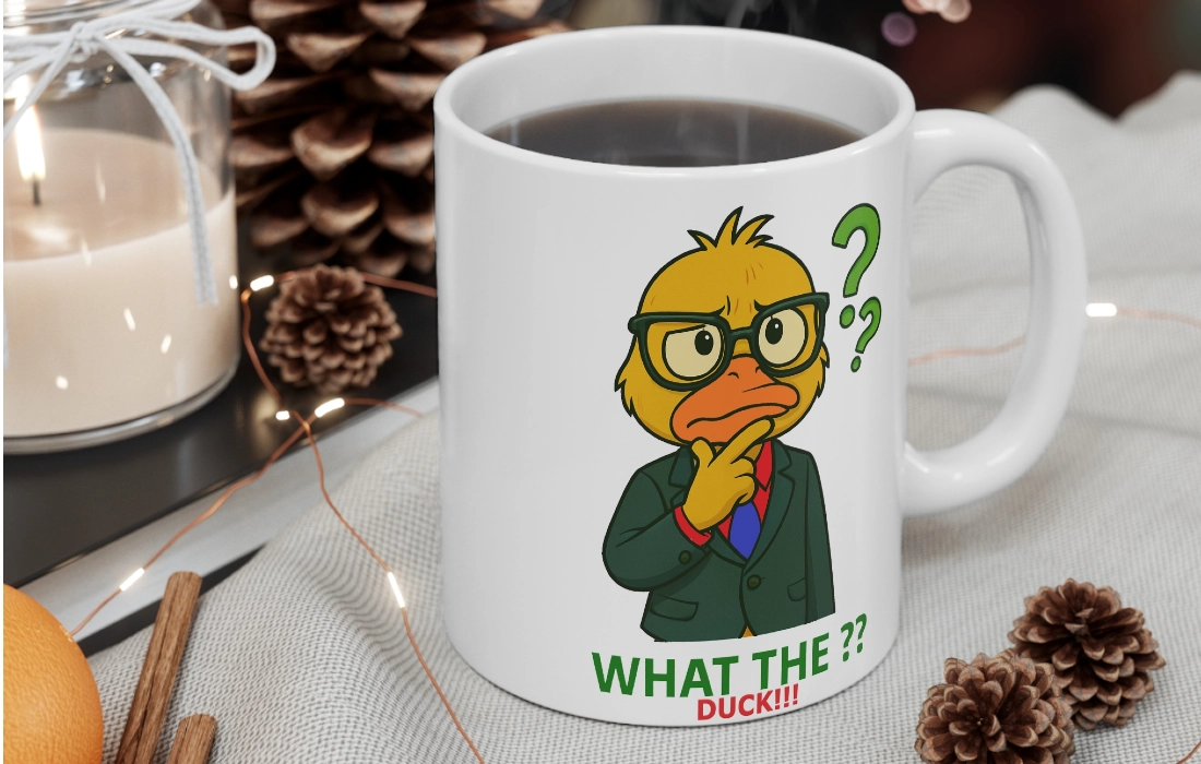 What the duck coffee mug