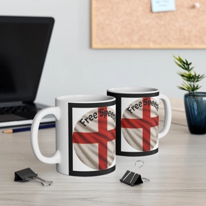 free speech st george flag coffee mug black
