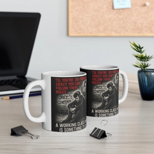 John Lennon Rebellious Working Class Hero, Motivational Coffee Mug