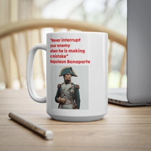 Napoleon bonaparte quotation coffee mug 