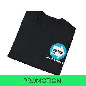 Vote Reform Party UK Merchandise Tee Shirt