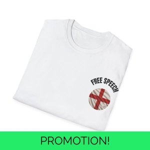Free Speech T-Shirt, perfect for casual wear and protest a..