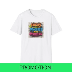 Focus on Progress Graffiti T-Shirt | Motivational Streetwear