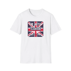 jeremy clarkson i do hate that man white t shirt  talking about prime minister kier starmer with union jack design