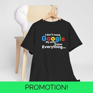 Funny Personalised dont need google Wife Knows Everything, Custom Text
