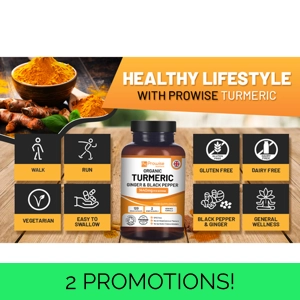 Prowise Organic Turmeric Ginger with Black Pepper 1440mg