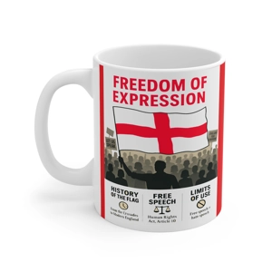 St George's Flag coffee mug. freedom of expression