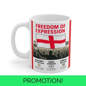 St George Flag Graphic Protest Freedom of Expression coffee Mug