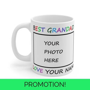 Best Grandad, Best Grandma, Personalised 11oz mug