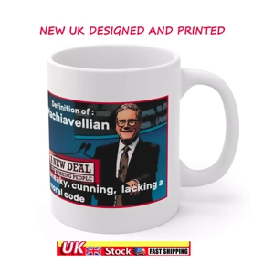 Definition of Machiavellian: Starmer political protest coffee Mug,