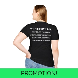 White Privilege Awareness Unisex Softstyle Tee, Social Jus..