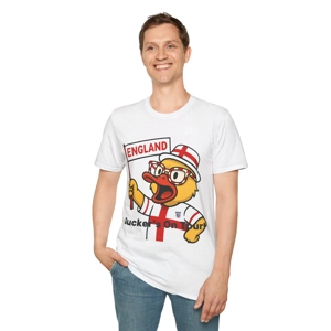 England Football Duck Design T-Shirt is a funny and original choice for English Fans.