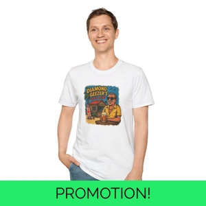 Diamond Geezerβs Beach Joint T-Shirt β Retro British Surf ..
