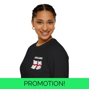 Iconic St George England flag design T-Shirt exudes patrio..