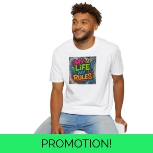 MY LIFE MY RULES Graffiti T-Shirt – Bold Street Art Tee in..