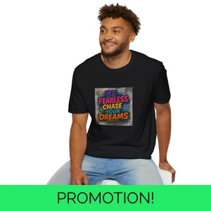 Be Fearless, Chase Your Dreams Graffiti T-Shirt – Urban Ar..