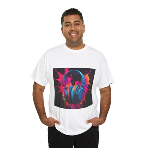 Gaming Headphones Tee, Colorful Gamer Shirt, Unisex Gaming T-Shirt, Video Game