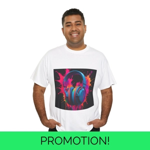 Gaming Headphones Tee, Colorful Gamer Shirt, Unisex Gaming..