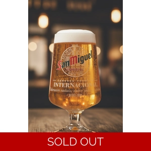 Engraved San Miguel Pint Glass Gift Box Included