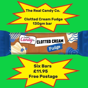 The Real Candy Co. Clotted Cream Fudge, bar
