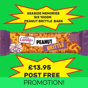 The Real Candy Co. Peanut Brittle Bar 100gm (6xbar) old fa..