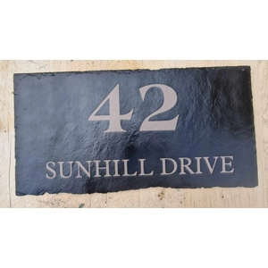 Custom Slate House Sign