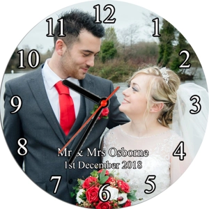 Personalised Glass Photo Clock