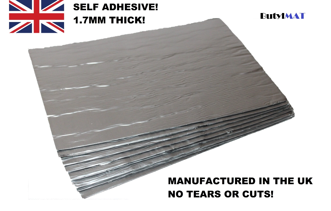 Butyl Aluminium Butyl Sound Deadening Sheets 10