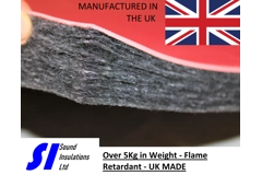 VBLAM33 33mm Thick Dual Acoustic & Thermal Laminate Insulation Material 1m x 2m