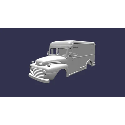 1950 FORD F3 WITH BOYERTOWN POSTAL CARGO BODY, BODY SHELL 1/10