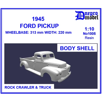 1945 FORD PICKUP, BODY SHELL 1/10 1945 FORD PICKUP, BODY SHELL 1/10
