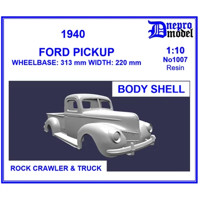 1940 FORD PICKUP, BODY SHELL 1/10 1940 FORD PICKUP, BODY SHELL 1/10