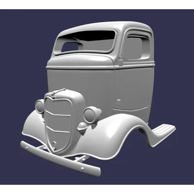 1936 FORD DEARBORN CAB, BODY SHELL 1/10 1936 FORD DEARBORN CAB, BODY SHELL 1/10