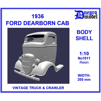 1936 FORD DEARBORN CAB, BODY SHELL 1/10 1936 FORD DEARBORN CAB, BODY SHELL 1/10