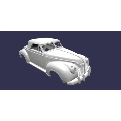 1940 BUICK SUPER 56C CONVERTIBLE COUPE, BODY SHELL 1/10 1940 BUICK SUPER 56C CONVERTIBLE COUPE, BODY SHELL 1/10
