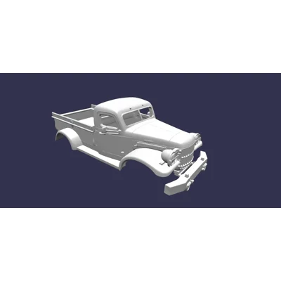 1941 DODGE POWER WAGON PICKUP, BODY SHELL 1/10