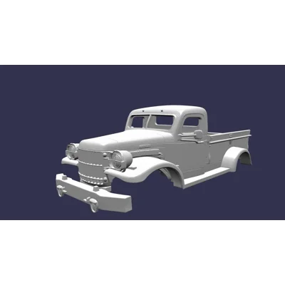 1941 DODGE POWER WAGON PICKUP, BODY SHELL 1/10