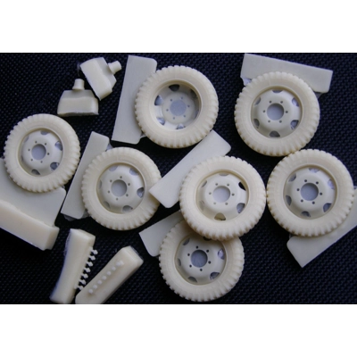 Wheels 6.5x18 Continental 1/35. Recommended for Opel Blitz Type 2,5-32 1,5 ton ICM 35401, 35402 1/35