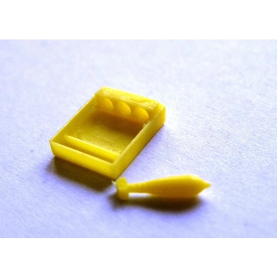 German 80mm mortar ammo & ammo box 1/35