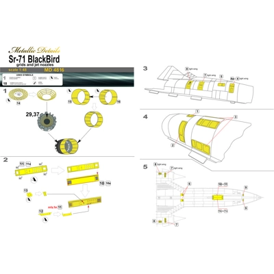SR-71 Blackbird. Grides and jet nozzles 1/48 SR-71 Blackbird. Grides and jet nozzles 1/48