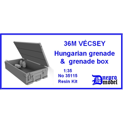 36M Vécsey Hungarian grenade & grenade box 1/35