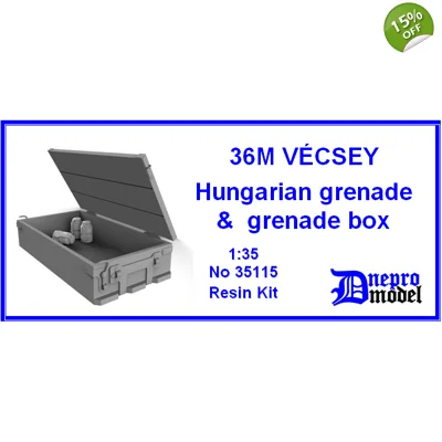 36M Vécsey Hungarian grenade & grenade box 1/35