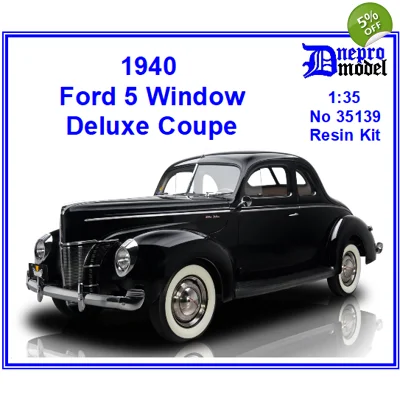 1940 Ford 5 Window Deluxe Coupe 1/35