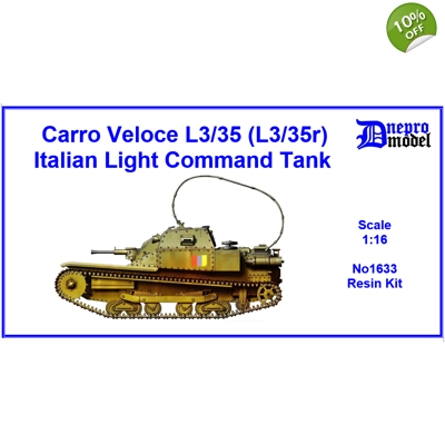 Carro Veloce L3/35 (L3/35r) Italian Light Command Tank 1/16